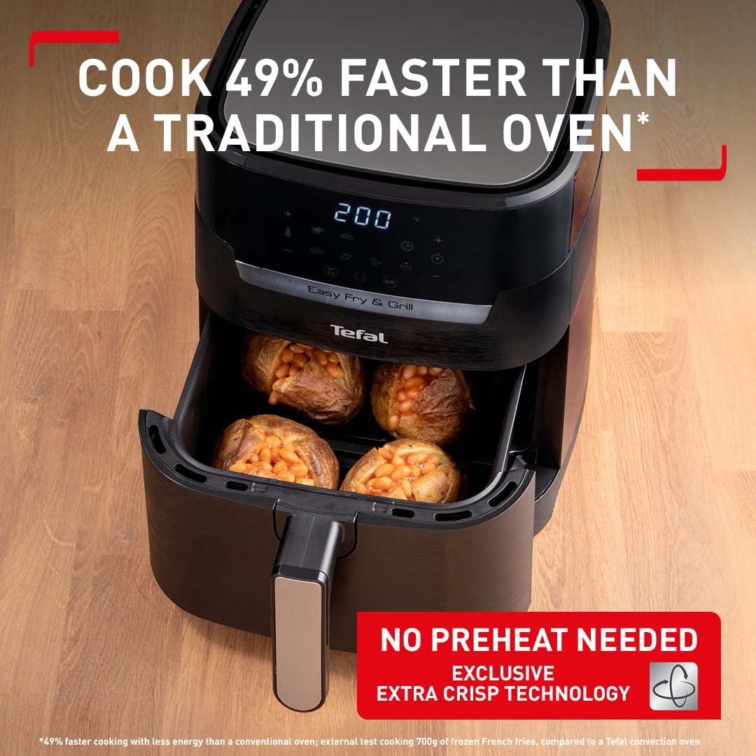 Tefal Easy Fry Precision Freidora de Aire y Grill 2 en 1 4,2 L 8 Programas
