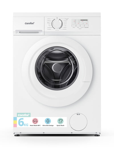 COMFEE' Lavadora de Carga Frontal 6 kg 15 Programas Blanco