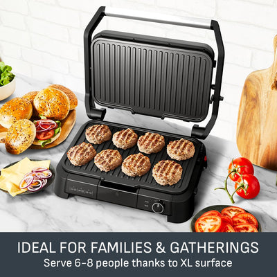 Tefal SuperGrill 3 en 1 XL Grill Eléctrico de Interior Temperatura Ajustable
