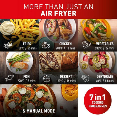 Tefal Easy Fry Dual Zone Freidora de Aire Doble 8,3 L 8 en 1 Digital