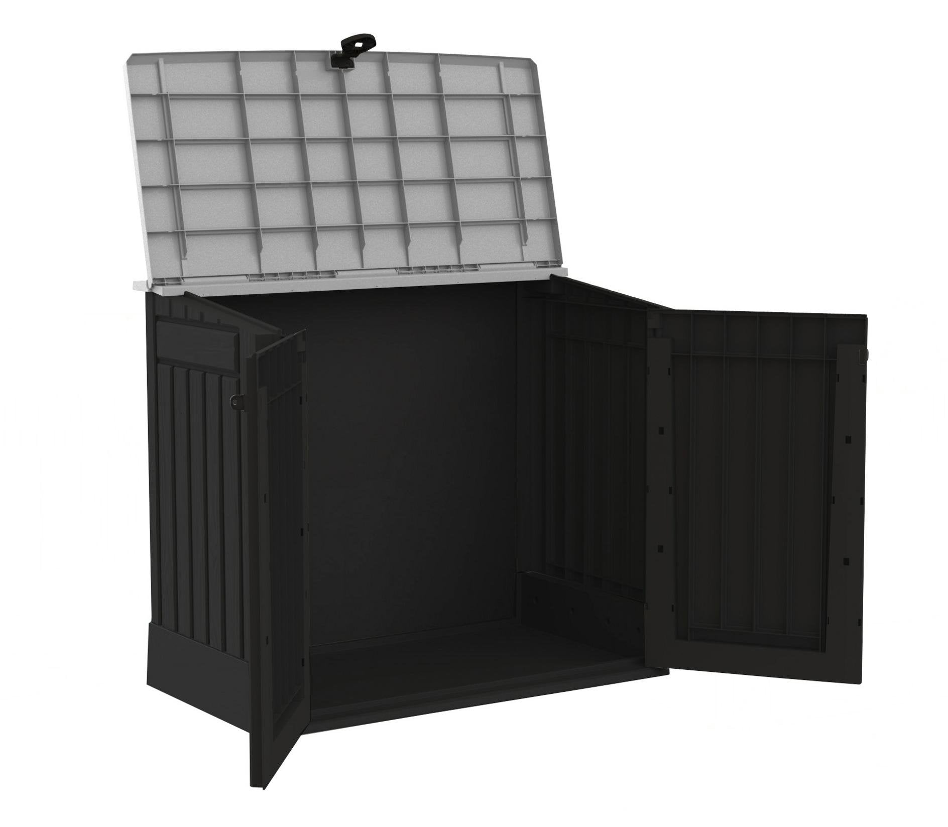 Keter Store-It-Out Midi Caseta de Almacenamiento 130x74x110 cm Negro/Gris