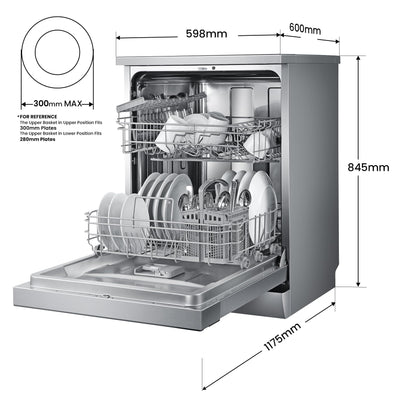 COMFEE' Lavavajillas 14 Servicios 60 cm Silencioso 44 dB