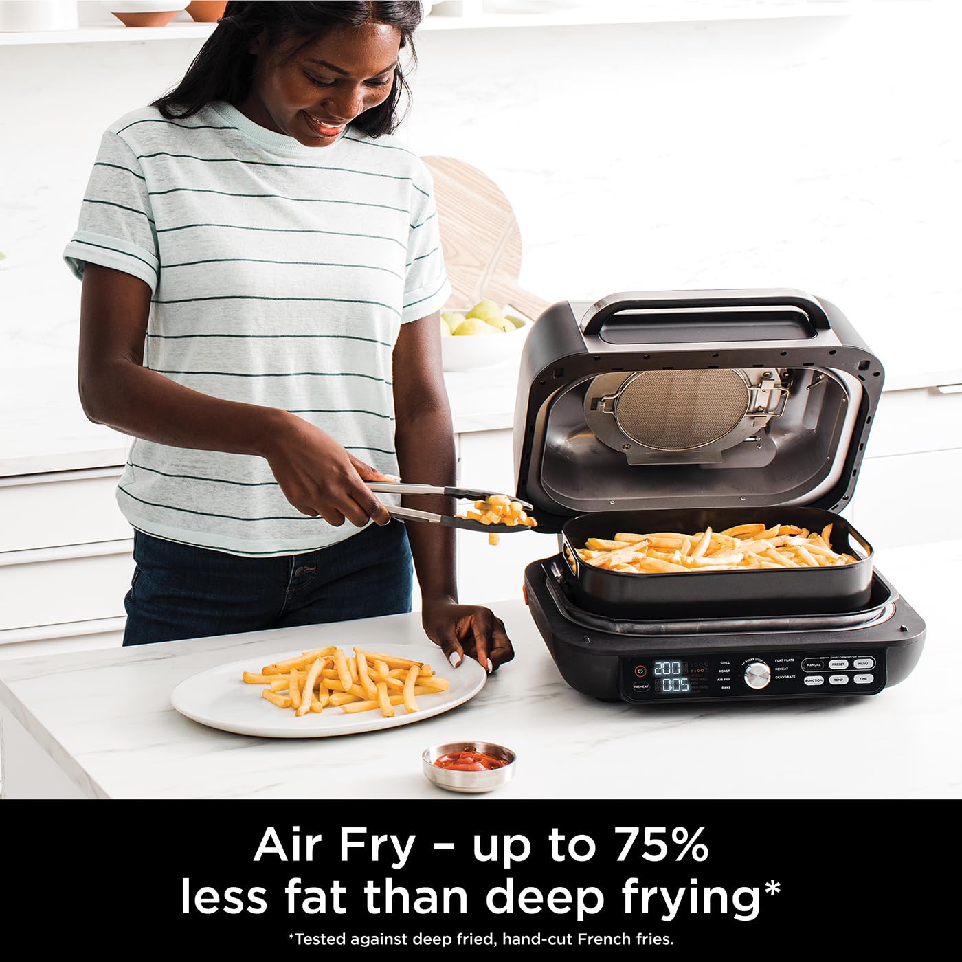 Ninja Foodi MAX PRO Grill de Salud y Freidora de Aire 3,8 L 7 en 1