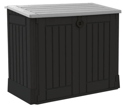 Keter Store-It-Out Midi Caseta de Almacenamiento 130x74x110 cm Negro/Gris
