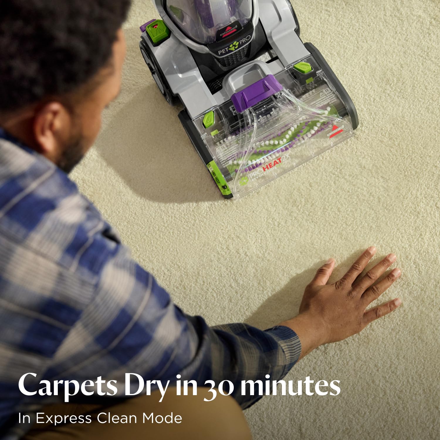BISSELL ProHeat 2X Revolution Pet Pro Limpiador de Alfombras Secado 30 min