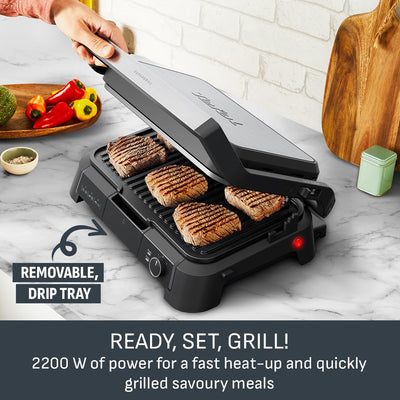 Tefal SuperGrill 3 en 1 XL Grill Eléctrico de Interior Temperatura Ajustable