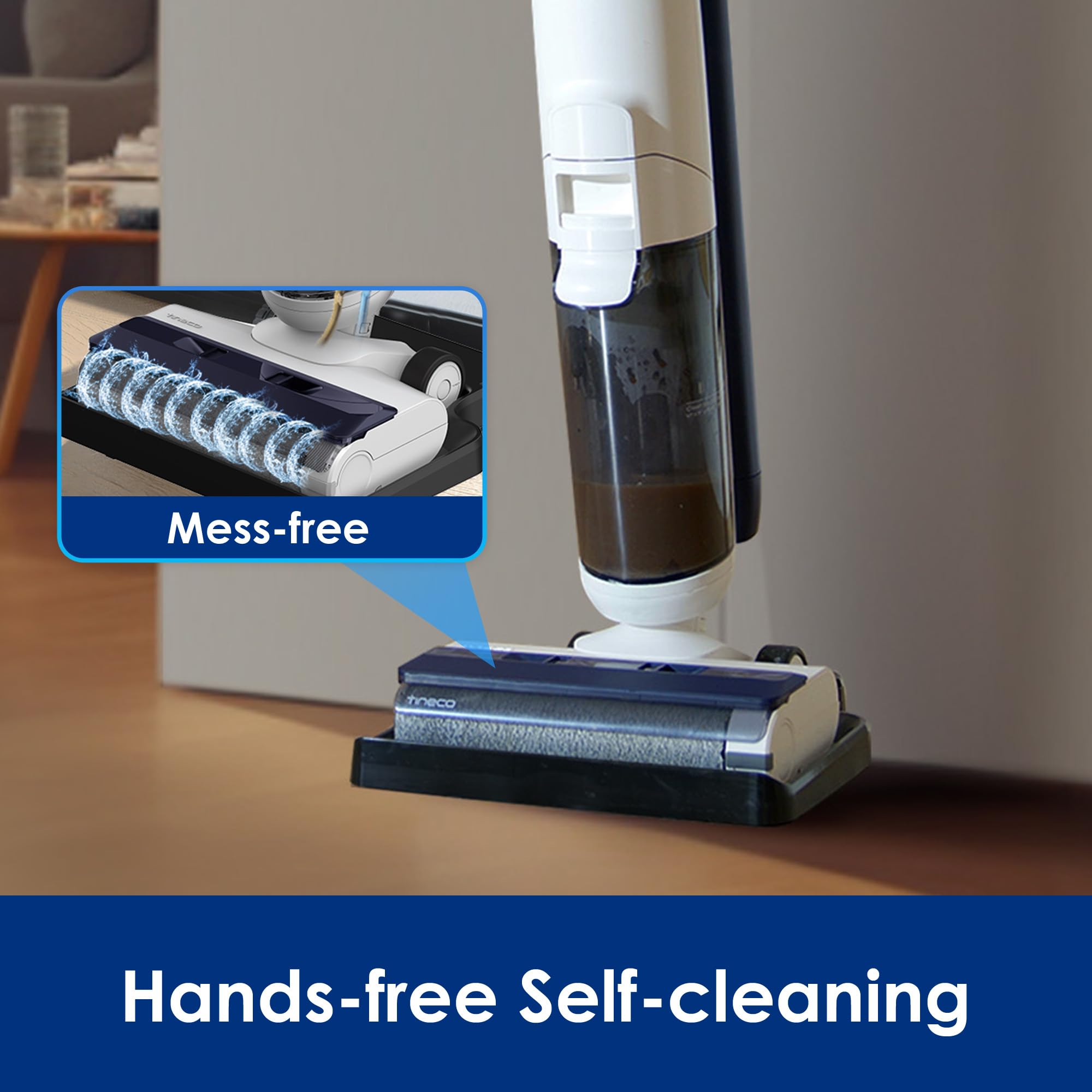 Tineco iFLOOR 5 Breeze Aspirador y Fregasuelos Inalámbrico Seco y Húmedo