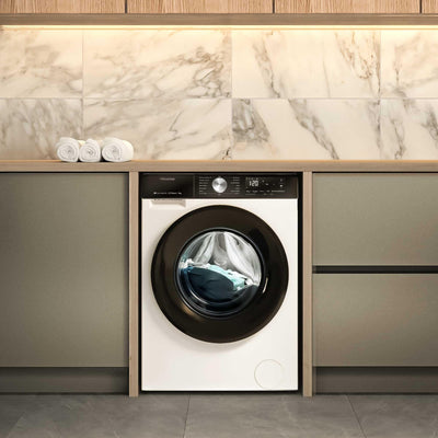 Lavadora de Carga Frontal 9 kg 1400 rpm WiFi Vapor Blanco Clase A