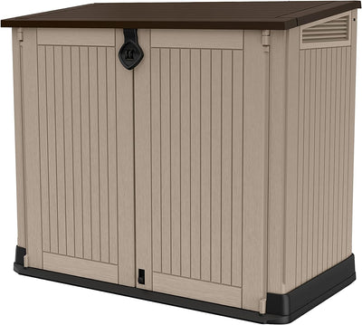 Keter Store-It-Out Midi Caseta de Almacenamiento 130x74x110 cm Beige/Marrón