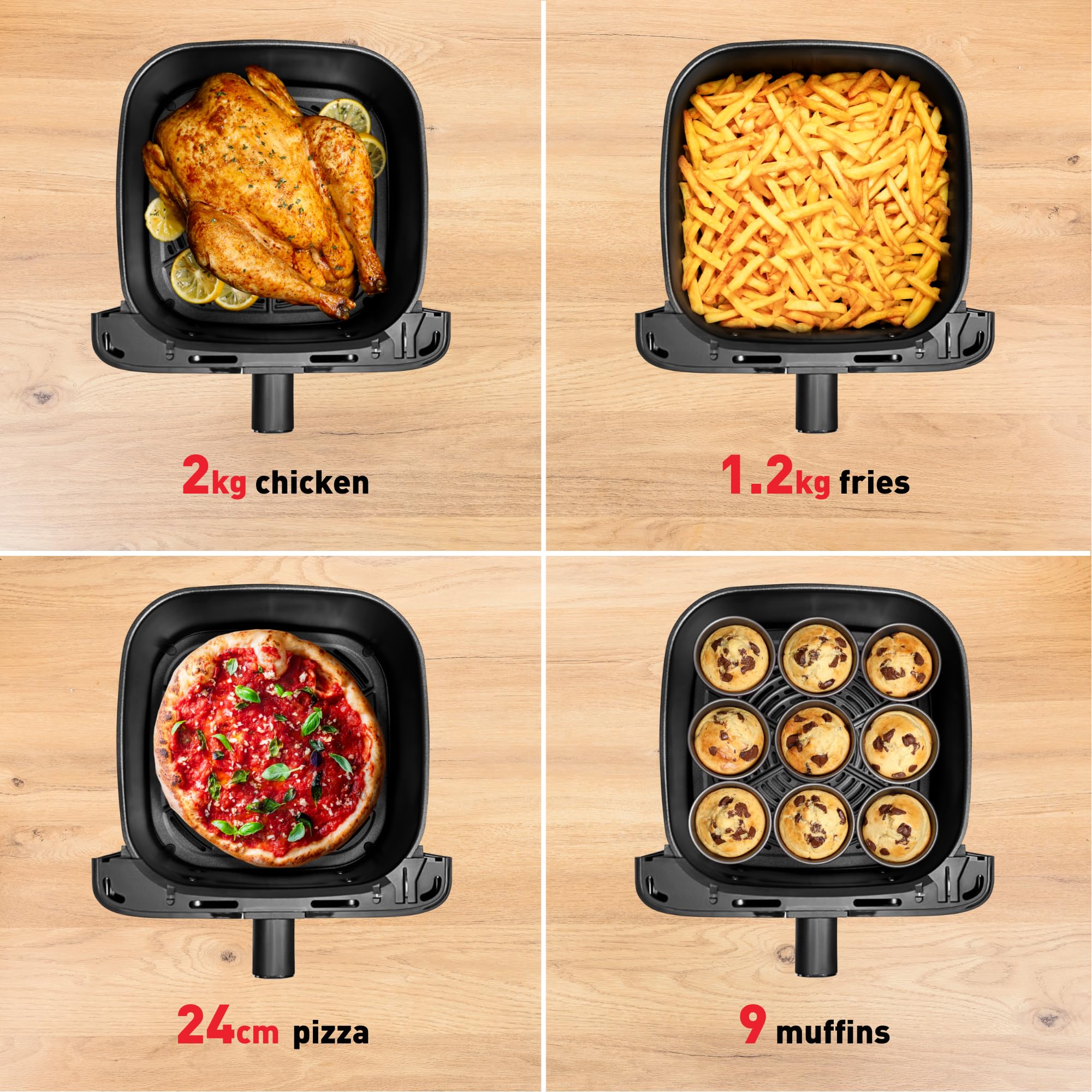 Tefal Easy Fry Mega Freidora de Aire 7,5 L 8 Programas de Cocción