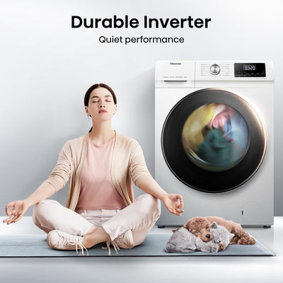 Lavadora de Carga Frontal 10 kg 1400 rpm Inverter Vapor Blanco Clase A