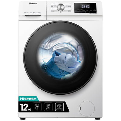 Lavadora de Carga Frontal 12 kg Inverter 15 Programas 1400 rpm Blanco Clase A