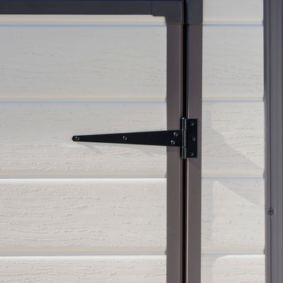 Keter Manor Caseta de Jardín Puerta Simple Efecto Madera Beige