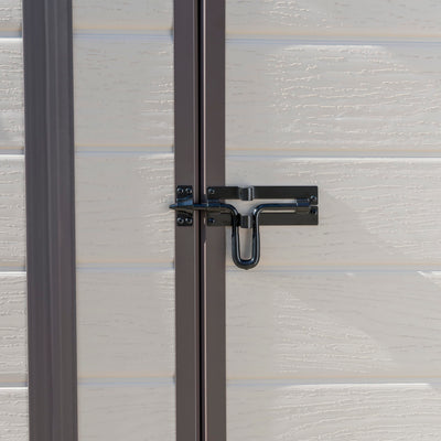 Keter Manor Caseta de Jardín Puerta Simple Efecto Madera Beige