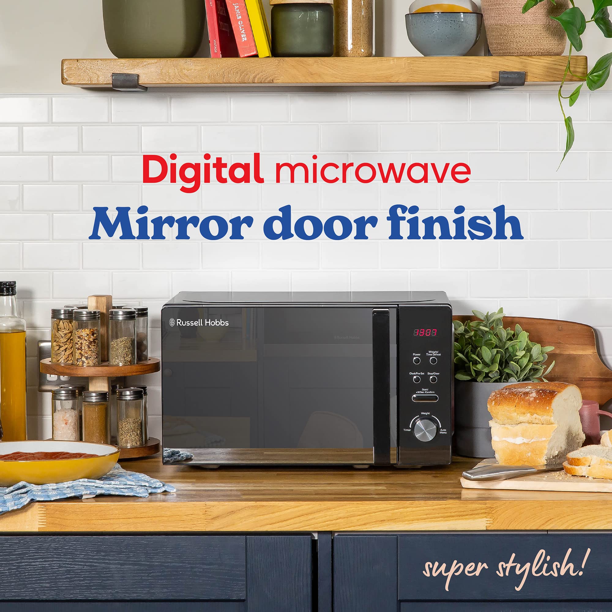 Russell Hobbs Microondas Digital 20 L 800 W Negro 5 Niveles