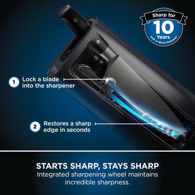 Ninja Foodi StaySharp Bloque de Cuchillos con Afilador 5 Piezas