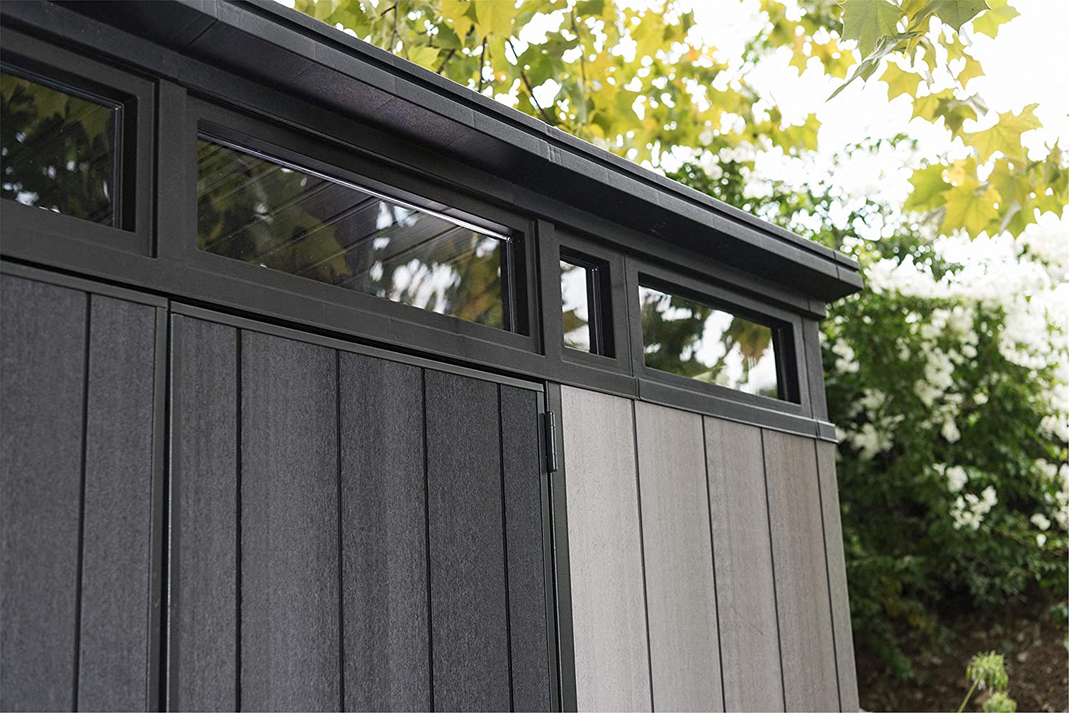 Keter Artisan Caseta de Jardín de Plástico Doble Puerta