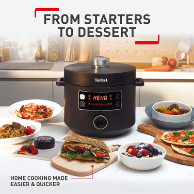 Tefal Turbo Cuisine Olla Multifunción a Presión 10 en 1 4,8 L 1000 W