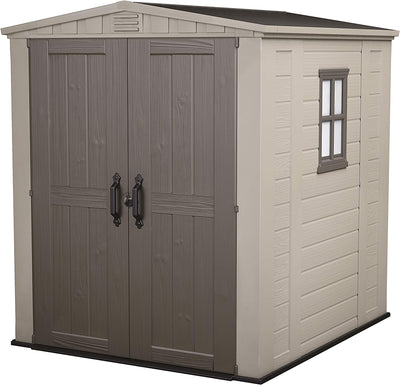 Keter Factor Caseta de Jardín de Plástico Doble Puerta