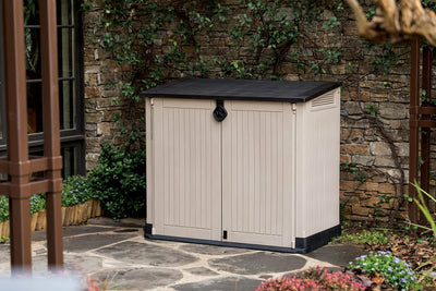 Keter Store-It-Out Midi Caseta de Almacenamiento 130x74x110 cm Beige/Marrón