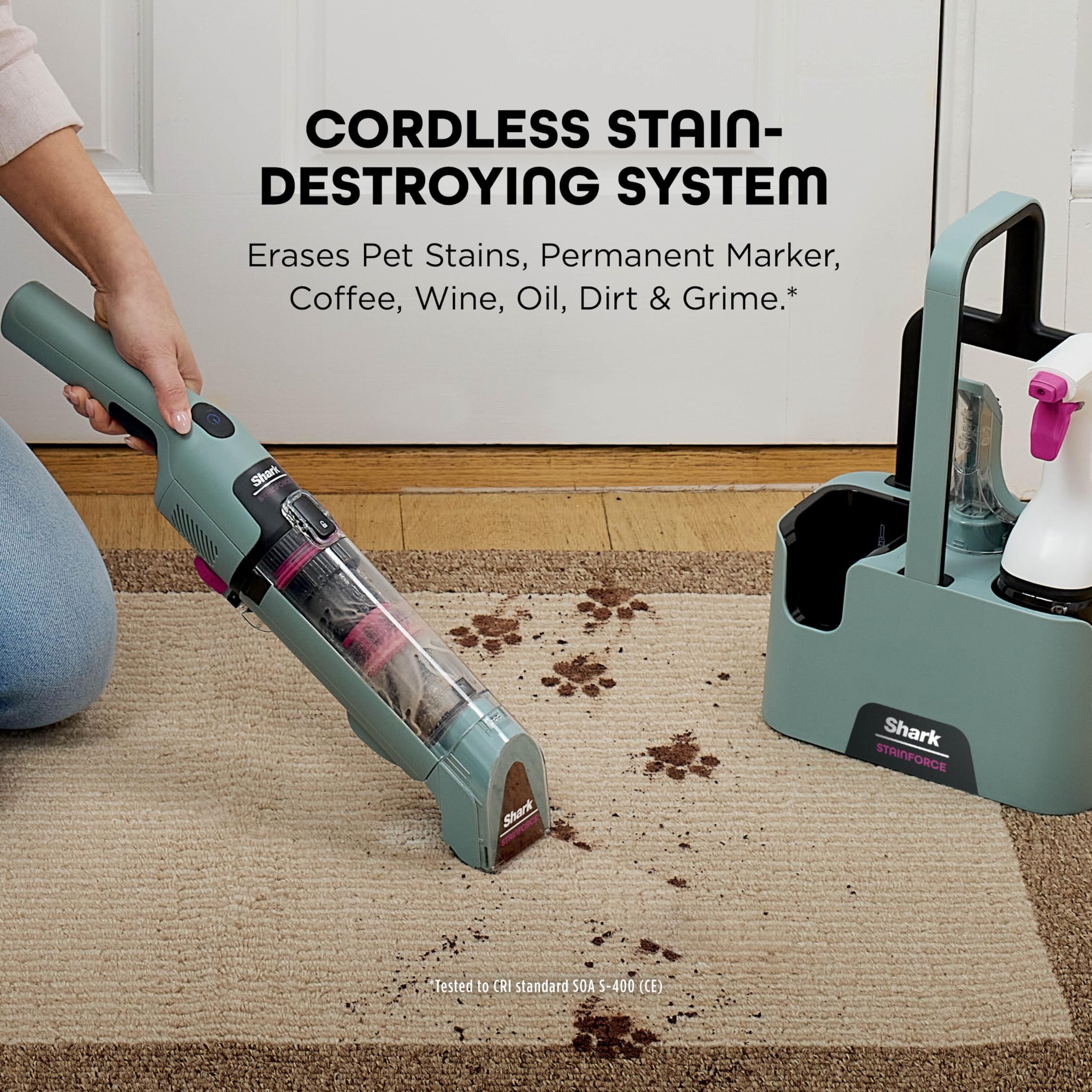 Shark StainForce Limpiador de Manchas Inalámbrico Portátil para Alfombras