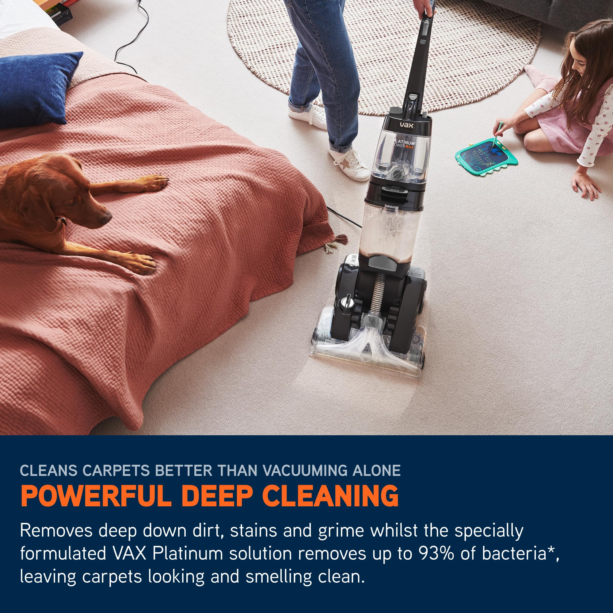 Vax Platinum Power Max Limpiador de Alfombras y Tapicería Vertical