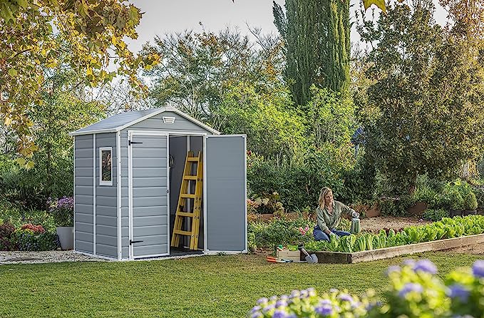 Keter Manor Caseta de Jardín Doble Puerta