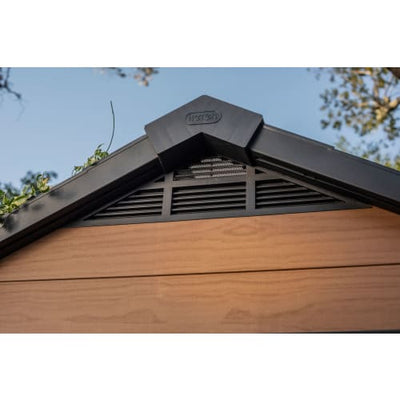 Keter Newton Caseta de Jardín de Plástico Doble Puerta