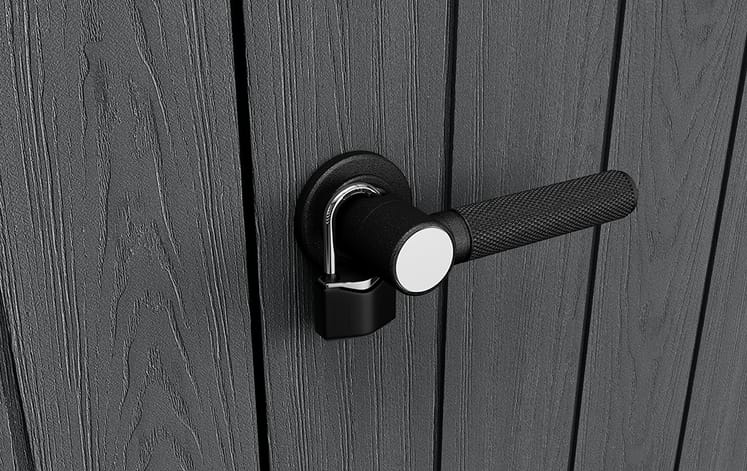 Keter Cortina Alto Armario de Almacenamiento 1400 L Gris
