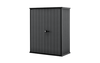 Keter Cortina Alto Armario de Almacenamiento 1400 L Gris