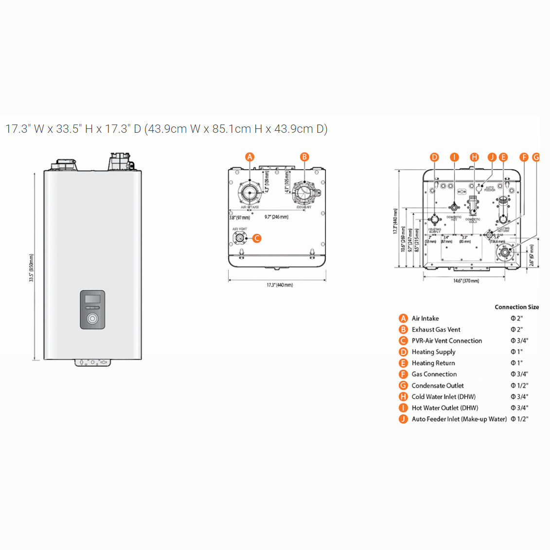 Navien NFC-250/200H Caldera Combi de Condensación