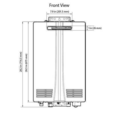 Navien NHW700-199AE Calentador de Agua Instantáneo Exterior