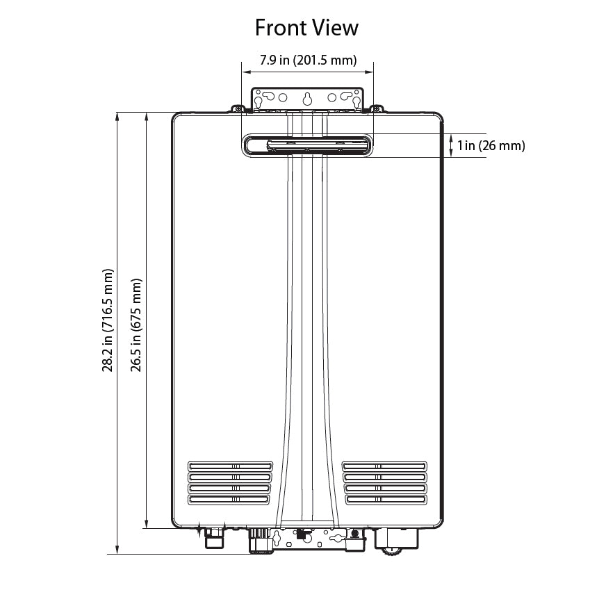 Navien NHW700-199AE Calentador de Agua Instantáneo Exterior