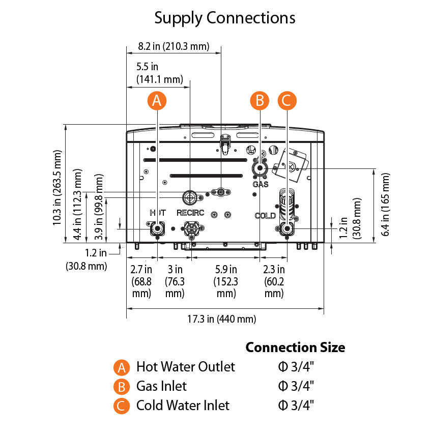 Navien NHW700-199AE Calentador de Agua Instantáneo Exterior